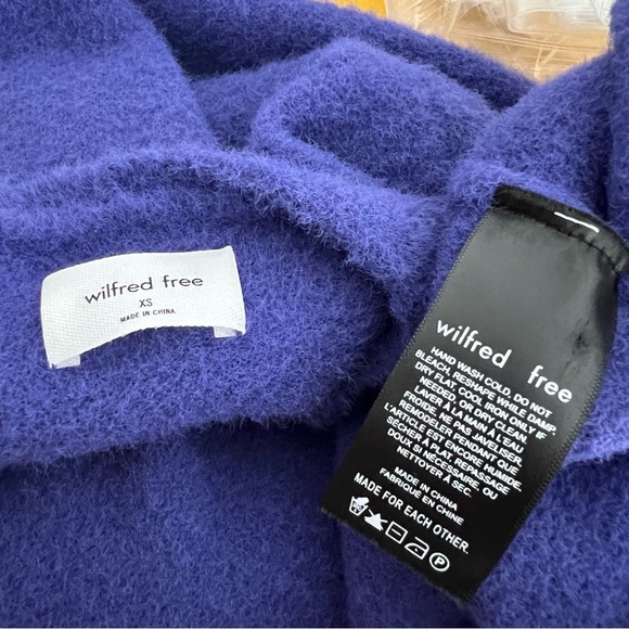 Aritzia Wilfred Free Hush Knit Sweater Midi Dress Bodycon Long Sleeve V-Neck XS - Picture 6 of 8